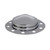 Pointed Chrome Steel Front Axle Cover W/ 33mm Push On Lug Nut Covers