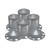 Pointed Chrome Steel Front & Rear Axle Cover Kit W/ 33mm Push On Lug Nut Covers