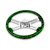 18" GREEN LIGHTNING DESIGN WOOD STEERING WHEEL WITH HUB