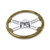 18'' BRONZE WOOD STEERING WHEEL WITH 4 CHROME SPOKES