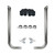 7" MITER CUT COMPLETE EXHAUST KIT W/ 90° PICKETT ELBOWS
