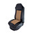 SEAT COVER W/ DIAMOND CENTER & LEATHERETTE TRIM - TAN