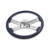 16'' CARBON FIBER WOOD STEERING WHEEL WITH 4 CHROME SPOKES
