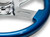 16'' BLUE WOOD STEERING WHEEL WITH 4 CHROME SPOKES - view 4