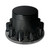 Flat Matte Black Rear Axle Cover W/ 33mm Threaded Lug Nut Covers
