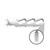 SPRING LOADED MUDFLAP HANGERS W/ 6 - OVAL & 6 - 3/4" LIGHT HOLES- 2.5" BOLT PATTERN - NONE