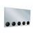 20" REAR CENTER PANEL W/ 5 - 4" LIGHT HOLES - BOXED EDGE - RED