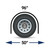 96" Smooth Paintable Aluminum Single Axle Fenders, Pair, Straight Drop, 8 Guage, Fits 43" Tire-2PC