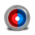 3 LED 3/4″ DUAL COLOR MINI LIGHT – RED & BLUE/CLEAR LENS