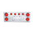 SS Rear Panel W/4-4" Clear Red Economy Light & W/4-2"Clear Red Light On The Top