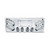 SS Rear Panel W/4 Clear Red Oval Lights & W/4-2" Clear Red Round Lights On The Bottom
