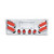 SS Rear Panel W/4 Clear Red Spyder LED Oval Lights & W/4-2"Clear Red Led Round Lights On The Bottom