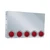 20" Rear Center Panel, Mitered Edges W/5-4" Red Lights & 15-3/4" Red Lights