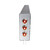 Spring Loaded Hanger W/6 Clear Red Oval Economy lights & 6-3/4" Clear Red Lights On The Side