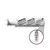 Spring Loaded Hanger W/6 Clear Red Spyder Oval lights & 6-3/4" Clear Red Lights On The Side