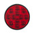 4" Round Economy Red Turn and Tail Light W/12 LEDS W/ RED Reflector