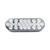 Clear Red Oval Economy Light W/ 24 LED Diodes-Bulk