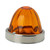 Amber Watermelon Glass on Flush Mount Kit 3 Wire W/ Twist Lock Socket