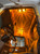 Amber Watermelon Glass on Flush Mount Kit 3 Wire W/ Twist Lock Socket