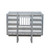CAB RACK W/ 2 CHAIN HANGERS, FULL TRAY AND JAIL WINDOW CUTOUT - 68" x 80" - view 3