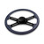 18'' CARBON FIBER  STEERING WHEEL WITH 4 BLACK SPOKES