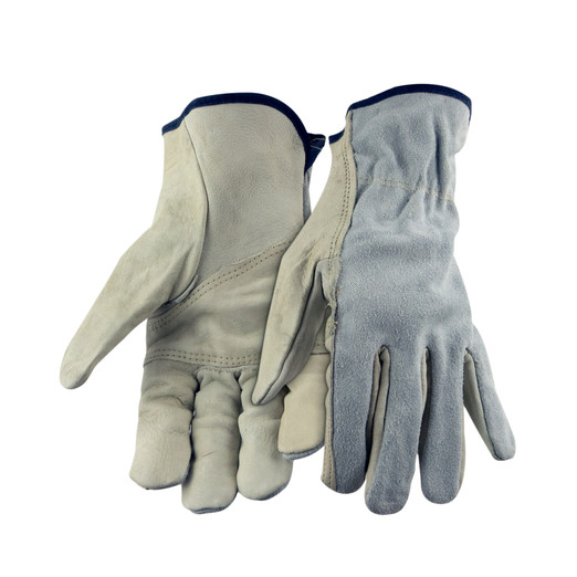 XL COWGRAIN/SPLIT LEATHER BACK GLOVES