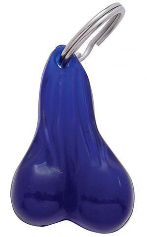 BULL BALLS KEYCHAIN - BLUE