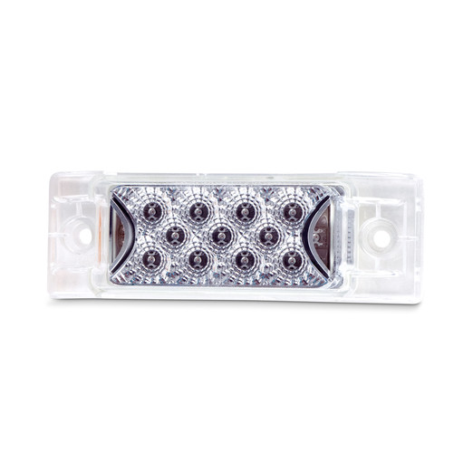 13 LED TRAILER MARKER LIGHT W/ REFELCTORS - RED LED/CLEAR LENS