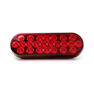 OVAL ECONOMY LIGHT W/ 24 LED DIODES – RED