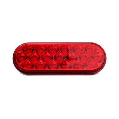 OVAL BEEHIVE STYLE LIGHT W/ 19 DIODES – RED