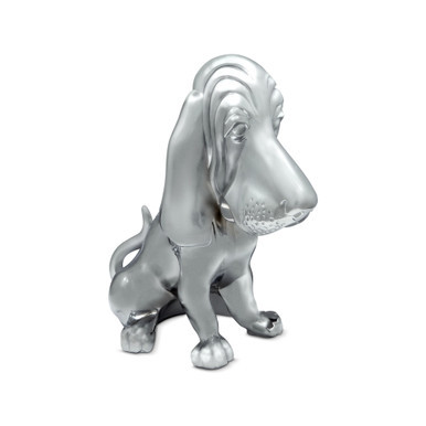CHROME BASSET HOUND HOOD ORNAMENT
