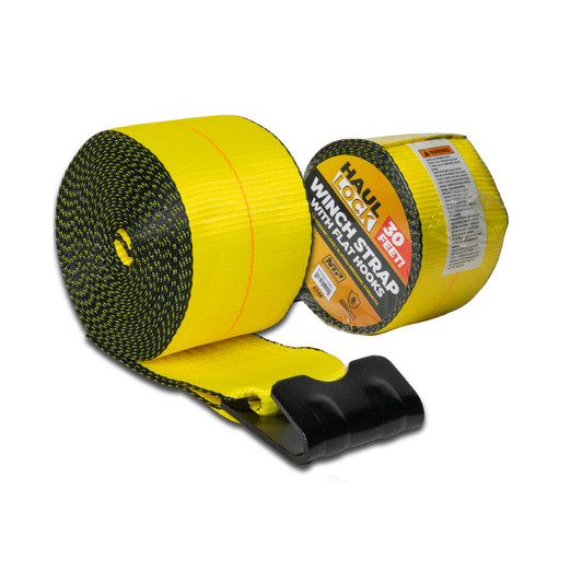 4" X 30' WINCH STRAP W/ FLAT HOOK
