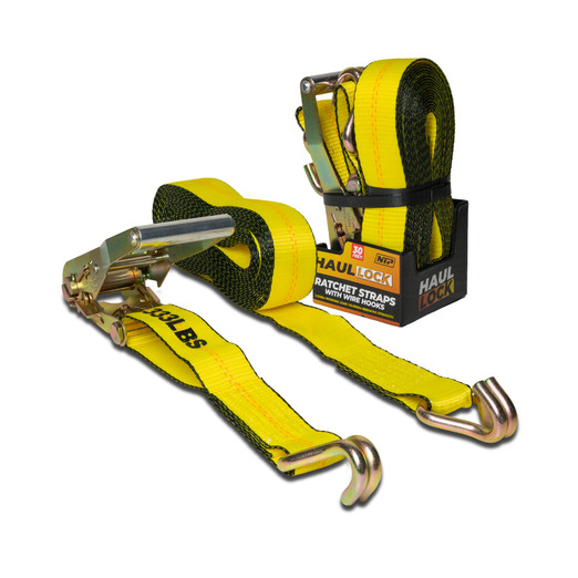 2" X 30' RATCHET STRAP W/ WIRE HOOK