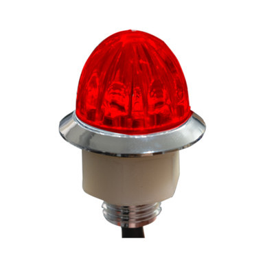 4 LED 3/4" DUAL FUNCTION MINI WATERMELON LIGHT - RED LED/CLEAR LENS