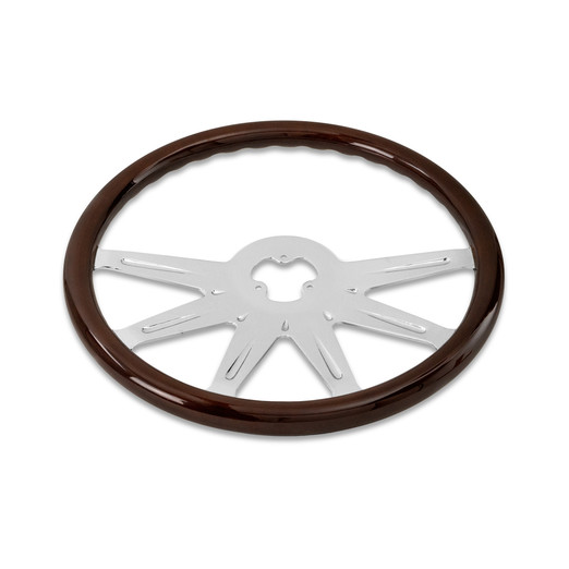 18'' WOOD STEERING WHELL STELLAR STYLE