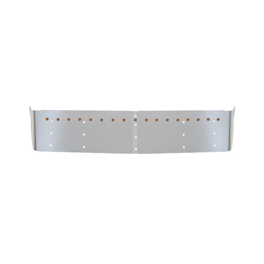 13" KW DROP VISOR WITH 17 3/4'' LIGHT HOLES FITS CURVED WINDSHIELD W/AMBER LIGHTS