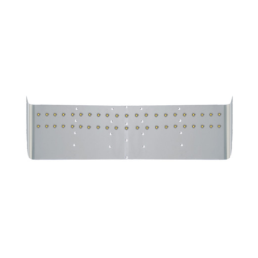 16" FL DROP VISOR WITH 42 3/4'' LIGHT HOLES  FITS CLASSIC/FLD120 W/CLEAR AMBER LIGHTS