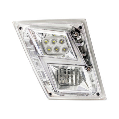 Volvo VN/VNL 2003-2017 High Power LED Fog Light, Chrome, Driver Side