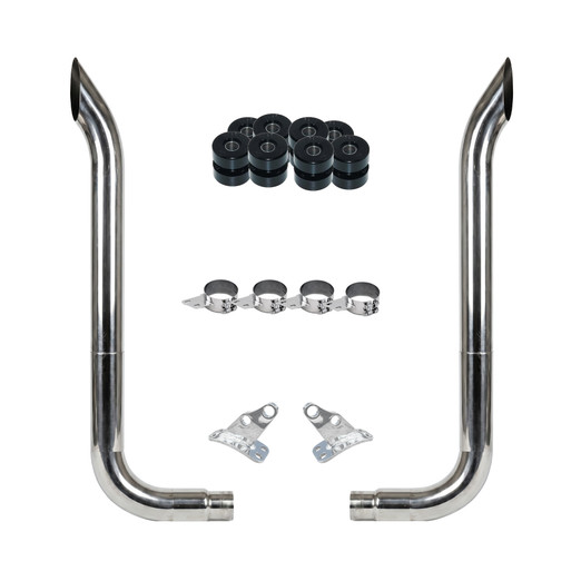 7" BULL HAULER COMPLETE EXHAUST KIT W/ 90° PICKETT ELBOWS