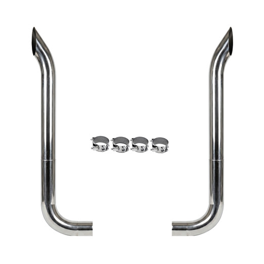 7" BULL HAULER COMPLETE EXHAUST KIT W/ 90° SHORT ELBOWS (FREIGHTLINER)