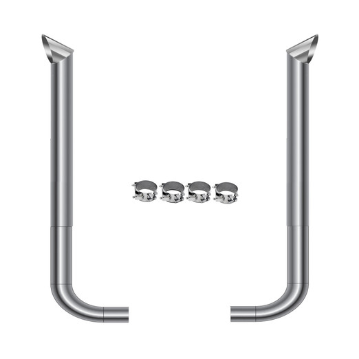 7" CHINO CUT COMPLETE EXHAUST KIT W/ 90° SHORT ELBOWS (FREIGHTLINER)