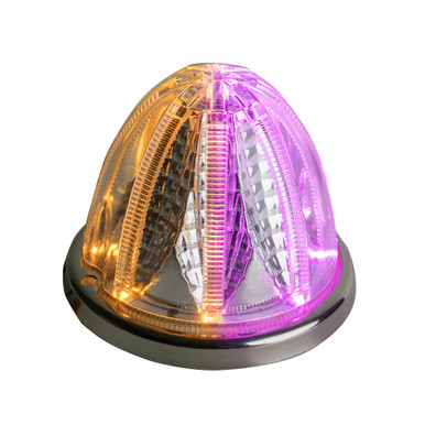DUAL COLOR STELLAR WATERMELON LIGHT – AMBER & PURPLE/CLEAR LENS