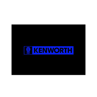 18" x 12" KW LOGO MUD FLAP - BLUE