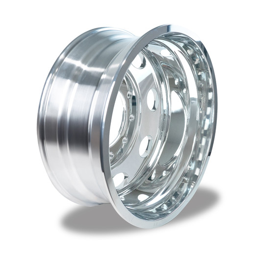24.5" HUB PILOT POLISHED ALUMINUM WHEEL - PETERBILT STYLE