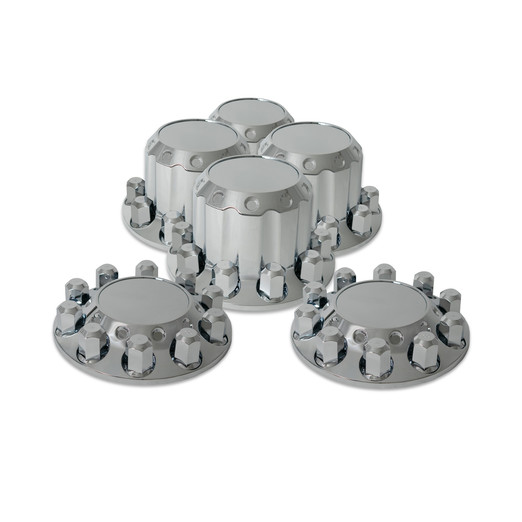 REVOLVER AXLE COVER COMBO KIT W/ 33mm THREADED LUG NUT COVERS