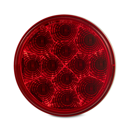 4" Round Spyder Light W/12 LED Diode Red light W/Red