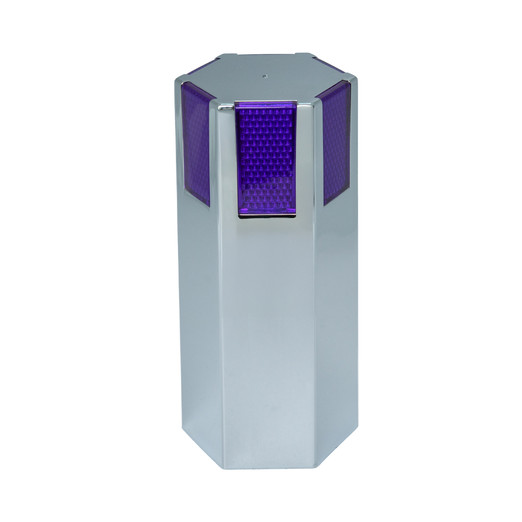 33mm HEXAGON LUG NUT COVER W/ PURPLE REFLECTOR THREAD ON – 5″