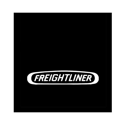 24" x 24" FREIGHTLINER LOGO MUD FLAP - WHITE