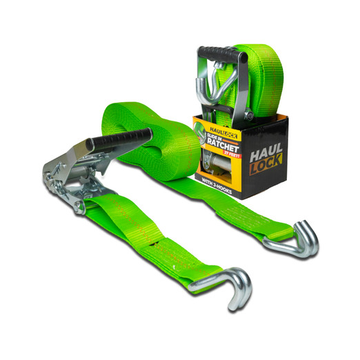 2"X 27FT EZ STRAP, SLIDE IN J-HOOK W/RATCHET