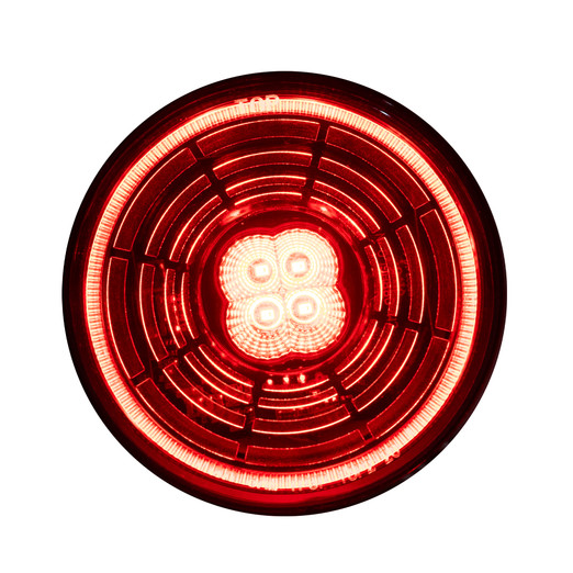 4" ROUND CHASM LIGHT, RED